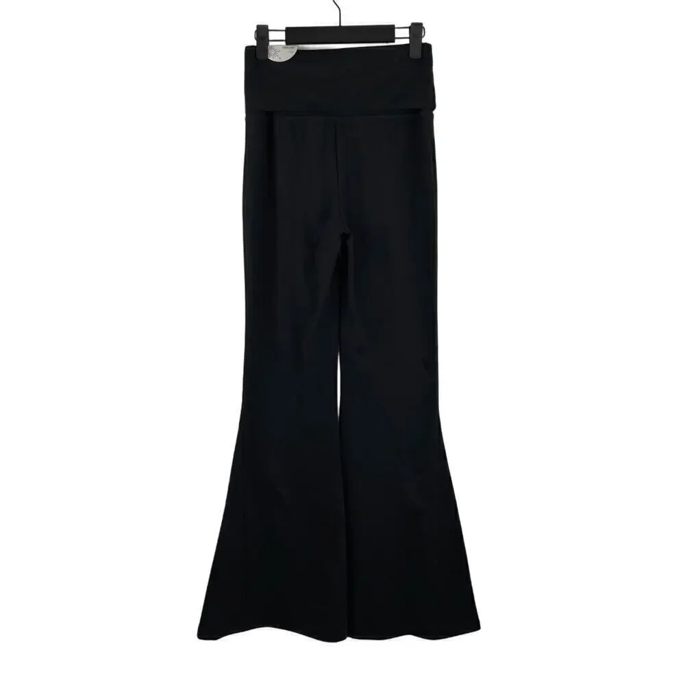 NWT Offline by Aerie Black OG Foldover Super Flare High Rise Yoga Pants Medium